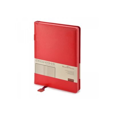 Ежедневник А5 недатированный Polo, красный-0