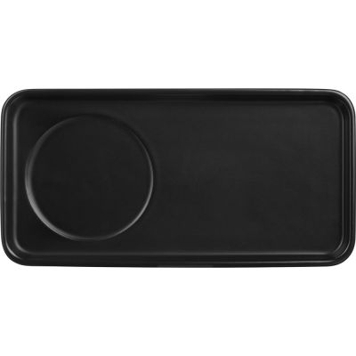 Чайная пара Bristol: блюдце прямоугольное, чашка, коробка, черный-1