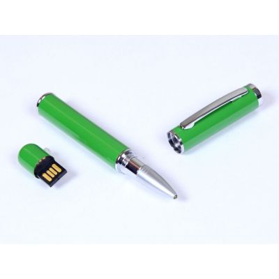 USB-флешка на 32 Гб в виде ручки с мини чипом, зеленый-0