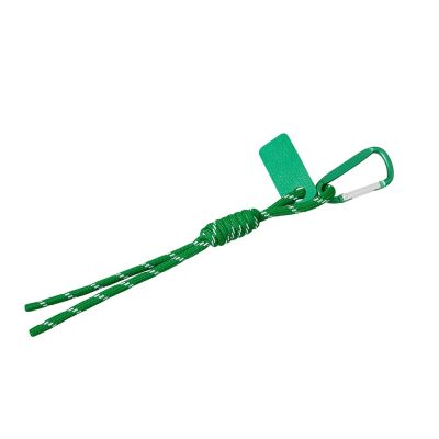 Брелок-веревочка на карабине Trinket, зеленый-0