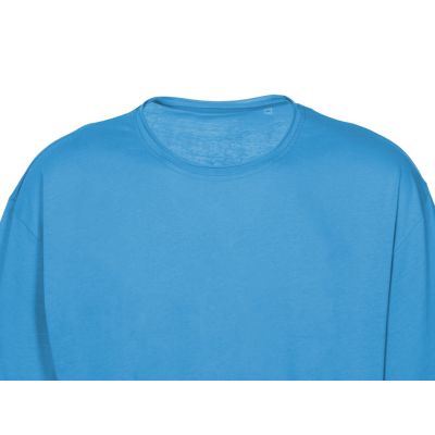 Футболка оверсайз Liyon унисекс, лазурный-10