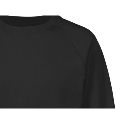 Свитшот оверсайз с рукавом реглан Belgrade, унисекс, черный-1