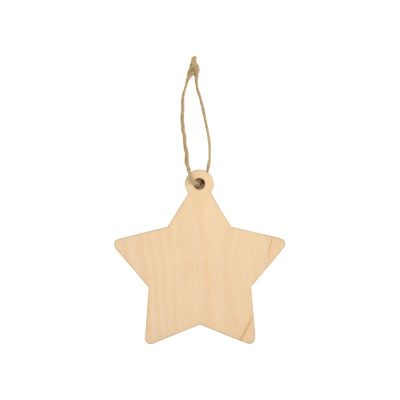 Подвеска деревянная Звезда-2