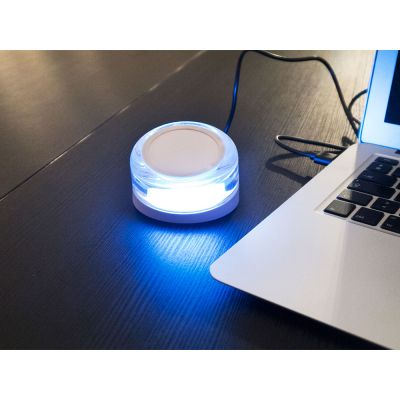 Док-станция с беспроводной зарядкой ILO, белый-4