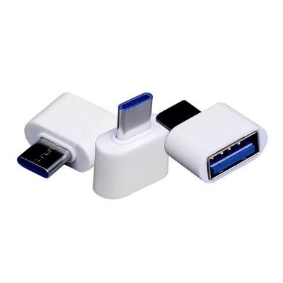 Универсальный адаптер USB Type-C папа Type-A мама, белый-3