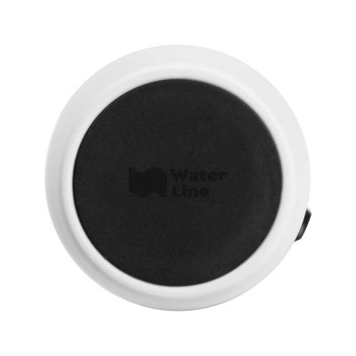 Вакуумная термокружка с кнопкой Streamline, Waterline, soft-touch, тубус, белый-5