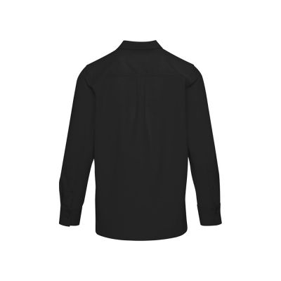 Alum вельветовая рубашка унисекс - сплошной черный-2