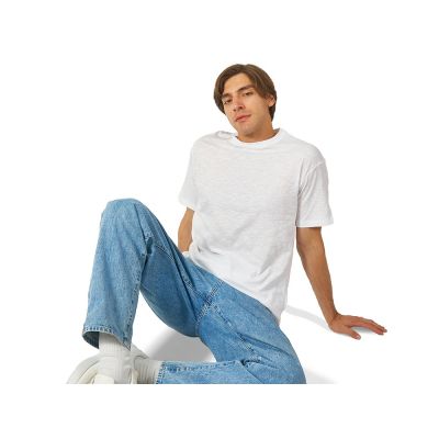 Футболка из джерси с протяжками Portofino унисекс, белый-3