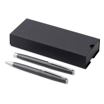 Сет ручек Roosevelt шариковая и роллер, цвет оружейной стали-0