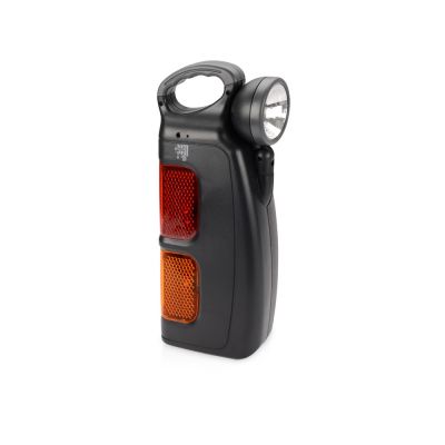 Набор инструментов автомобилиста с фонарем, 14 предметов, черный-0