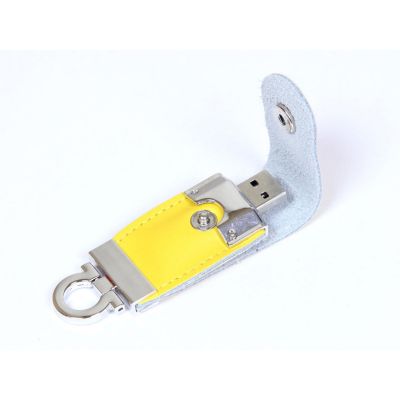 USB-флешка на 16 Гб в виде брелка, желтый-0