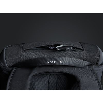 Водостойкий антикражный рюкзак Clickpack для ноутбука 15.6, черный-9