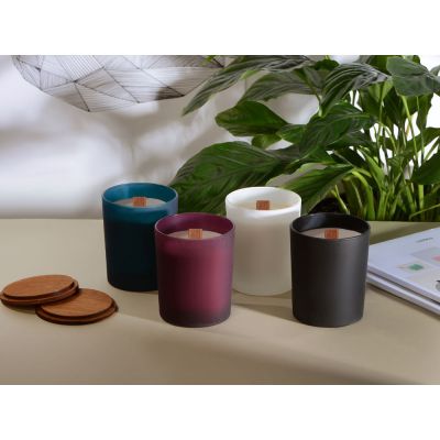 Свеча соевая ароматическая в стекле Niort, черная-8