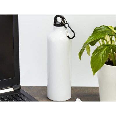 Бутылка для воды с карабином Oregon, объемом 770 мл, белый-4