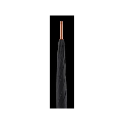 Зонт-трость 7399 Alugolf полуавтомат, черный/медный-9