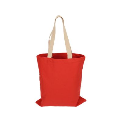 Сумка для шопинга Steady из хлопка с парусиновыми ручками, 260 г/м2, красный (P)-2
