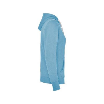 Толстовка с капюшоном Urban женская, небесно-голубой/белый-3