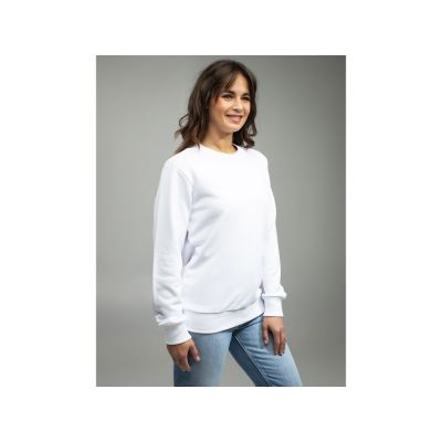 Толстовка втачной рукав. Модель 1 (Футер петлевой) (Размер 56-188, Цвет Белый)-7