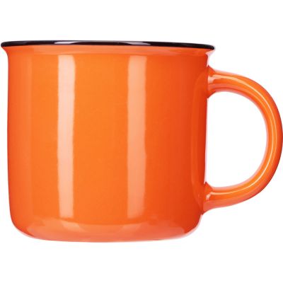 Кружка с каймой Countryside M, оранжевый 410ml-1