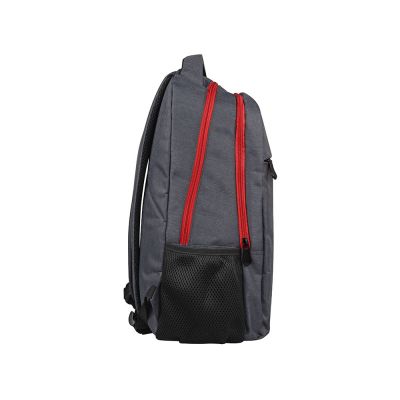 Рюкзак Metropolitan, серый с красной молнией и красной подкладкой-6