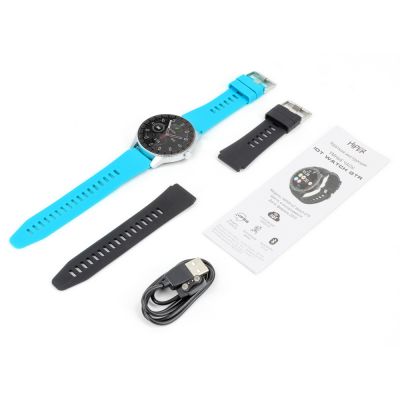 Умные часы HIPER IoT Watch GTR, черный/голубой-5