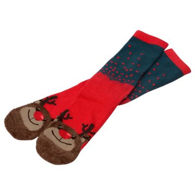 Набор носков с рождественской символикой в мешке мужские, 2 пары, красный-3