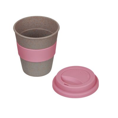 Стакан с силиконовой крышкой Cafe, dust pink-1