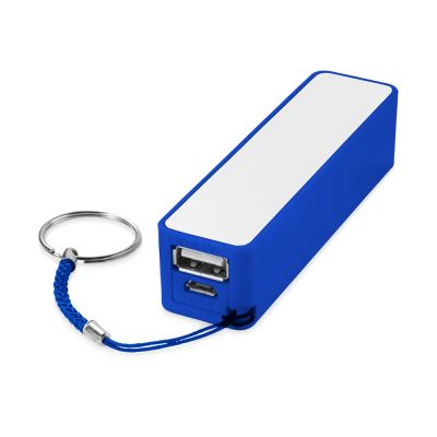 Портативное зарядное устройство Jive, ярко-синий/белый-0