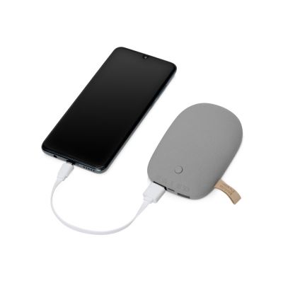 Внешний аккумулятор в форме камня Stone, 7800 mAh, серый-1
