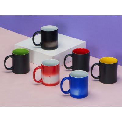 Кружка-хамелеон Magic матовая, черный/белый-5