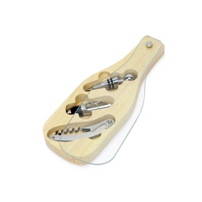 Набор аксессуаров для вина Pinotage со стеклянной крышкой-0