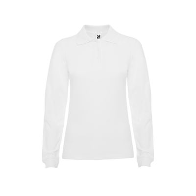 Рубашка поло Estrella женская с длинным рукавом, белый-0