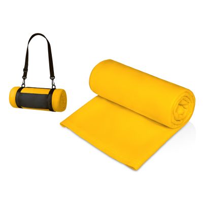 Плед Нежность с плечевым ремнем, желтый-0