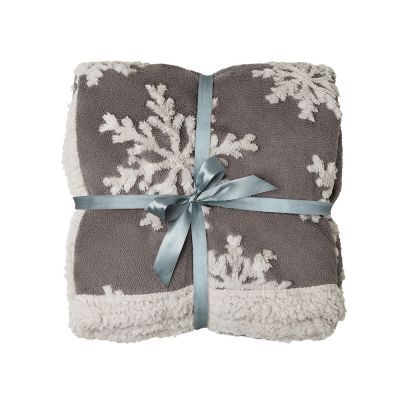 Плед Snowflake новогодний-10