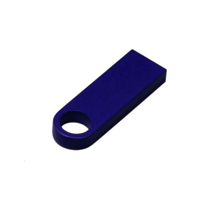 USB 3.0-флешка на 64 Гб с мини чипом и круглым отверстием, синий-2