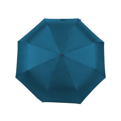 Зонт-полуавтомат Roof с куполом из переработанного пластика, морская волна 3025C-4