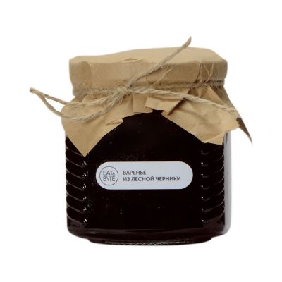 Варенье из лесной черники (квадратная банка), 325г-2