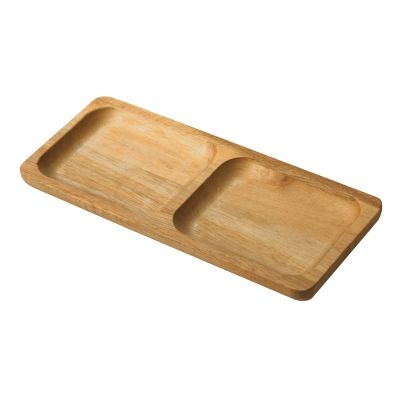 Менажница из акации с двумя секциями Almond-0