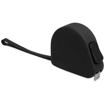 Рулетка 3м Meter, софт-тач, черный-0