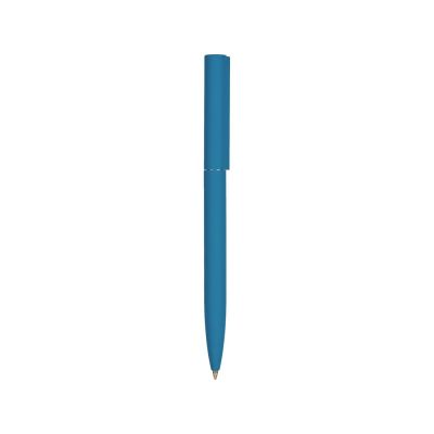 Шариковая металлическая ручка Minimalist софт-тач, морская волна-2