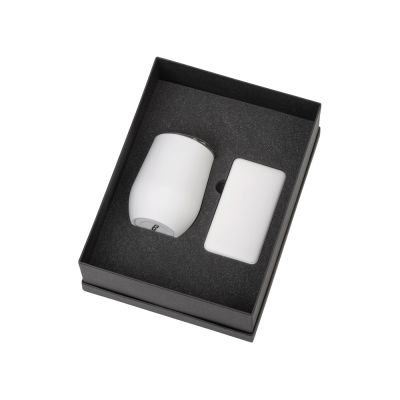 Подарочный набор с термокружкой и повербанком С1, 5000 mAh, белый-1