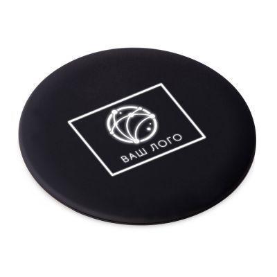Беспроводное зарядное устройство с подсветкой логотипа Moon spot, 10 Вт, soft-touch-0