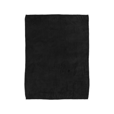 Супермягкий плед Bay из корал-флиса, черный-1