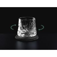 Вращающийся бокал для виски на сланцевом костере Bromo