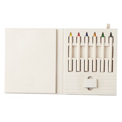 Набор цветных карандашей и листочков для рисования из молочной бумаги Artify, молочный-4