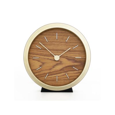 Часы настенные Gracie XS, натуральные с золотистым-1