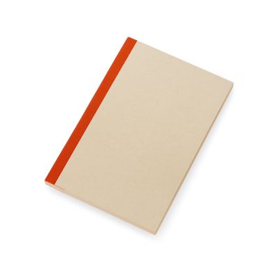 Блокнот А5 из переработанного тростника и RPET Adiantum, 80 листов, гибкая обложка, красный-0