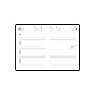 Ежедневник А5 датированный Leader 2026, оранжевый-1