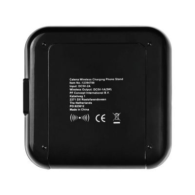 Беспроводная зарядка-подставка для смартфона Catena, черный-2