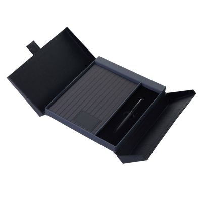 Подарочный набор Bradburry &Co с блокнотом А5 и ручкой, черный-1